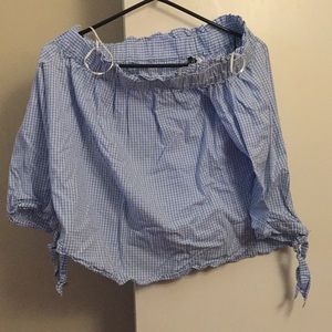 H&M Off the shoulder mid sleeve shirt